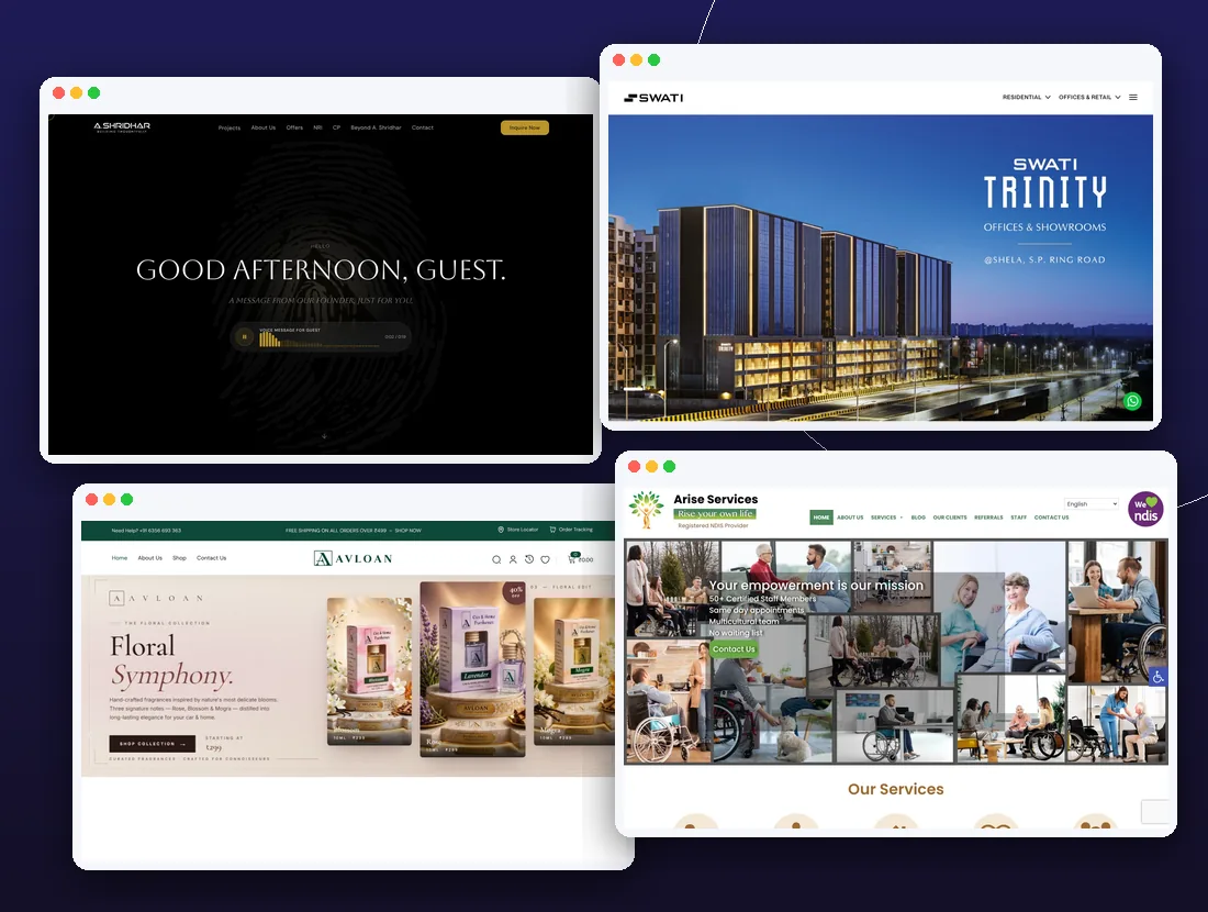 Websites built by Icon Web Solution